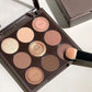 2024 New Nine-Color Sweater Knit Button Eyeshadow Tray Pearl Matte Low Saturation Deep Oat Earth Color