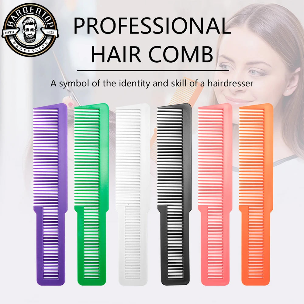 Plastics Comb Professional Dual Purpose Salon Hair Hairdressing Anti-static Barbers Comb Ultra Thin Hair Brush Styling Tools
