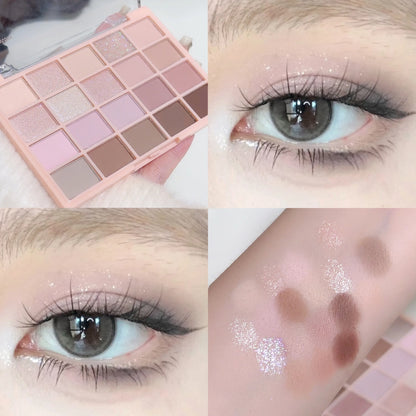 20 color Korean Low Saturation Eyeshadow Tray Matte Waterproof Brown Pink Long-lasting Makeup Daily Makeup New