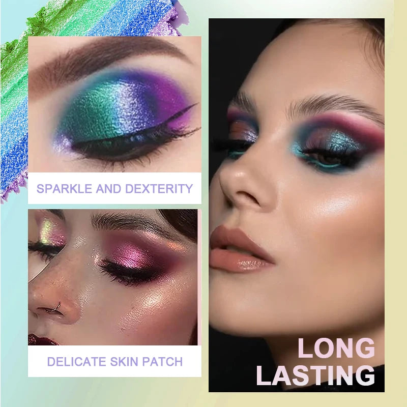 High-Pigmented MultiChrome Eyeshadow Powder MultiChrome Shifting Pigments Duochrome Chameleon Eyeshadow Infinite Chrome Powder