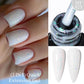 MEET ACROSS 7ml Rubber Base Gel Glitter Nude Pink White 2 In 1 Gel Nail Polish Nail Art Varnish For Nails Winter Autumn Manicure