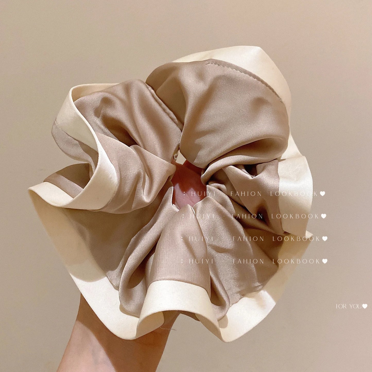 Scrunchies for Hair New Fashion Luxury Satin Silk Hair Loop Bud Shaped HairTies Hair Scrunch for Girls  Headwear
