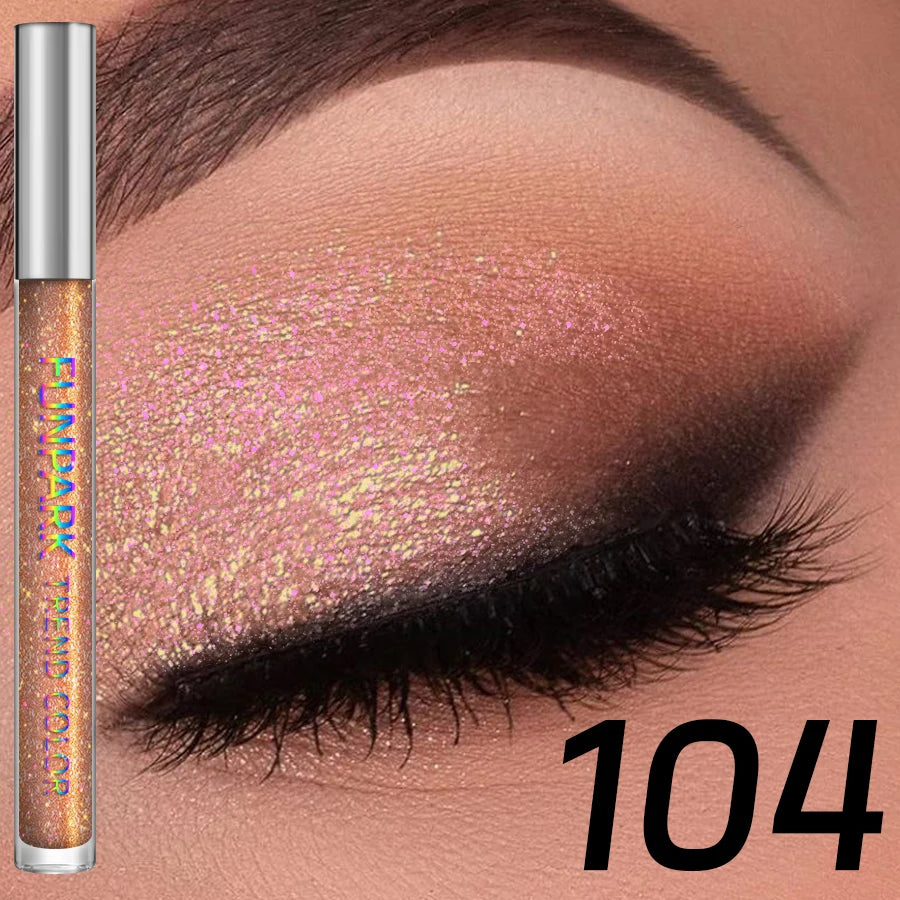 Colorful Liquid Eyeshadow Pink Green Black Diamond Shiny Eye Liner Pen Giltter Eyeshadow Palette Makeup Long Lasting Shimmer