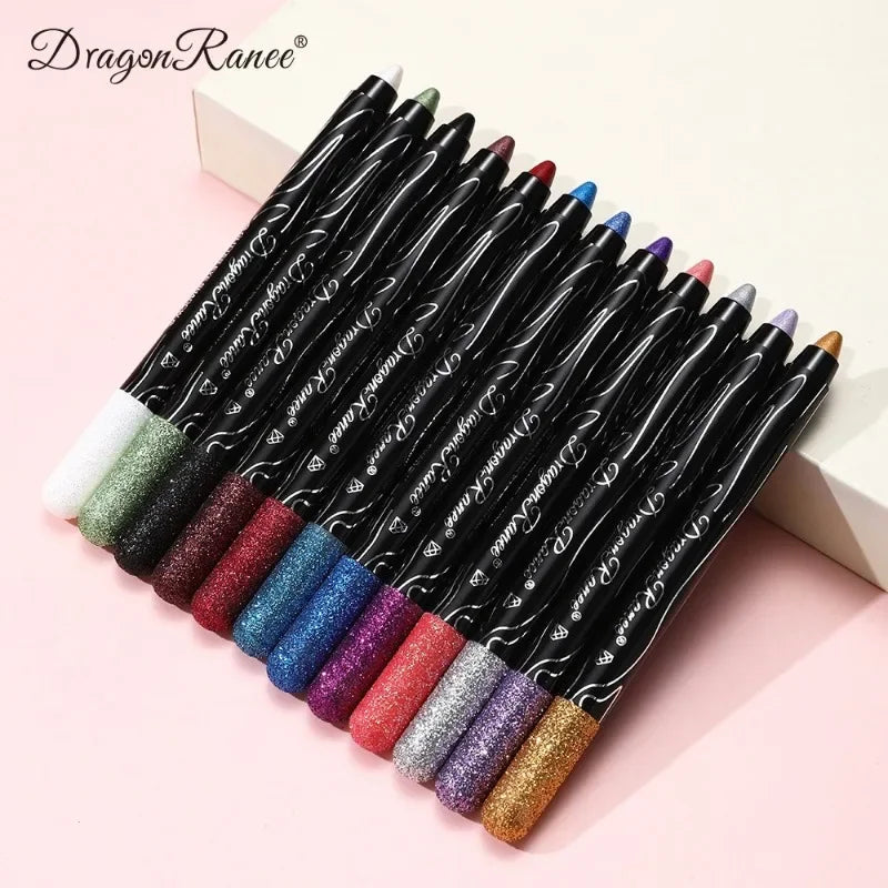 Shiny Pearlescent Highlighter Eyeshadow Pencil Waterproof Lasting Glitter Eyeliner Gel Pen Makeup Lying Silkworm Eyeshadow Pen