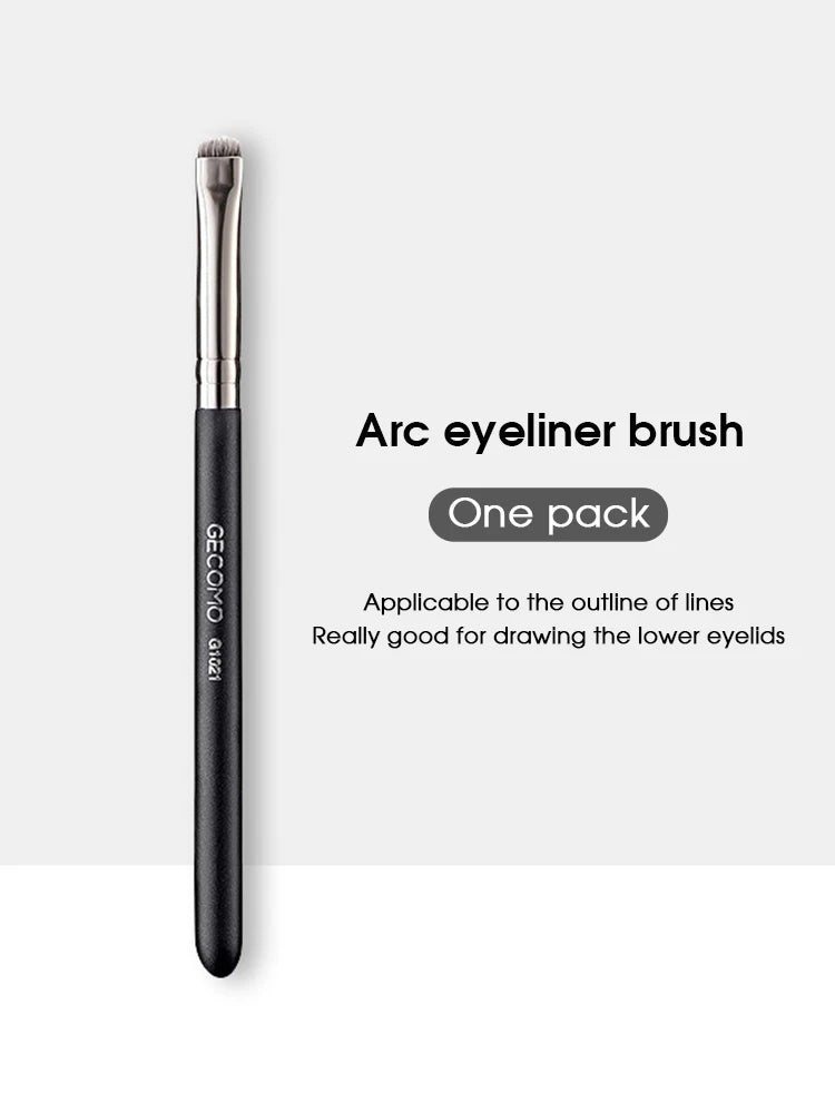 Eyeliner brush eyebrow brush do not eat powder easy overhand blade flat head brush circular arc brush eye repair makeup brush