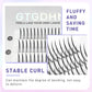DIY A/M Shape Spikes Cluster Eyelash Extension Fish Tail Mix 3D Heat Bonded False Lashes Individual Makeup Natural Premade Fan