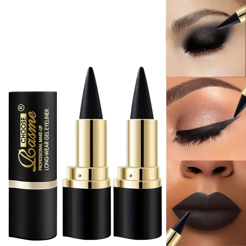 2pcs Waterproof and Sweat-Resistant Multi-Use Eye Pencil Set, Smudge-Resistant, for Eyes and Lips