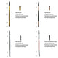 New Eyebrow Brush Brow Eyeliner Brush Concealer Brush Professional Makeup Brushes Microbrashi for Eyelashes HZS03