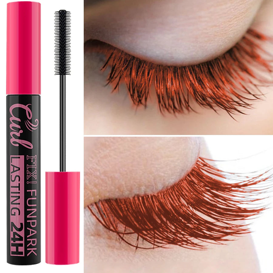 9 Color Mascara Thick Curl Waterproof  Natural Eyelash  Long Lasting Blue White Green Pink Black Eye Makeup Korean cosmetics