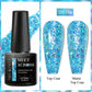 MEET ACROSS 7ml Black White Red Gel Nail Polish Glitter Semi Permanent Nail Supplies Gel Vernis for All-Season Nails Design