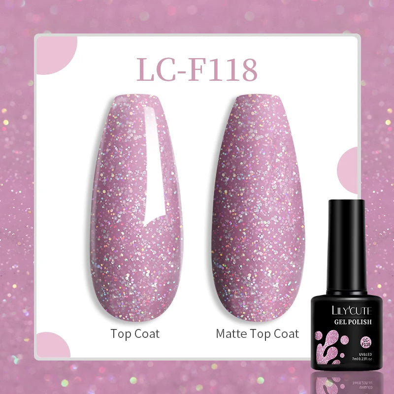 LILYCUTE 7ML Eggshell Gel Nail Polish White Black Material Semi Permanent Autumn Varnish With Any Color Gel Soak Off UV Manicure