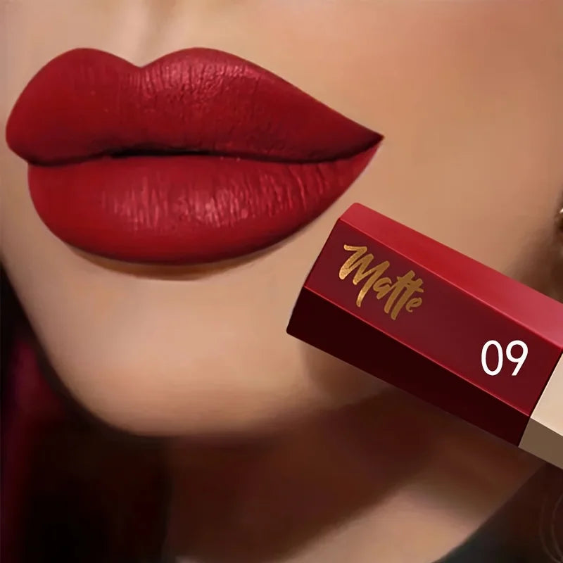Velvet Matte Liquid Lipstick, Lightweight Thin-as-Fog Texture, Long Lasting Waterproof Lip Makeup Gift for Women