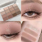 16 Colors Eyeshadow Palette Low Saturation Rose Pink Pearly Matte Glitter Eyeshadow Shiny Eye Shadow Long-lasting Eye Makeup