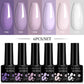 LILYCUTE 6Pcs/Set 7ML Gel DIY Nail Polish Bright Pink Semi Permanent Soak Off UV LED Gel Varnish Nail Art Design Manicure Kit