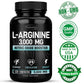 L-Arginine Capsules 3000mg - Nitric Oxide Boosters - for Supporting Muscle Growth, Vascular Function and Energy