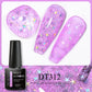 MEET ACROSS 7ml 140 Colors Glitter Gel Nail Polish Fluorescent Laser Semi Permanent Soak Off Nail Art UV Gel Varnish Manicure