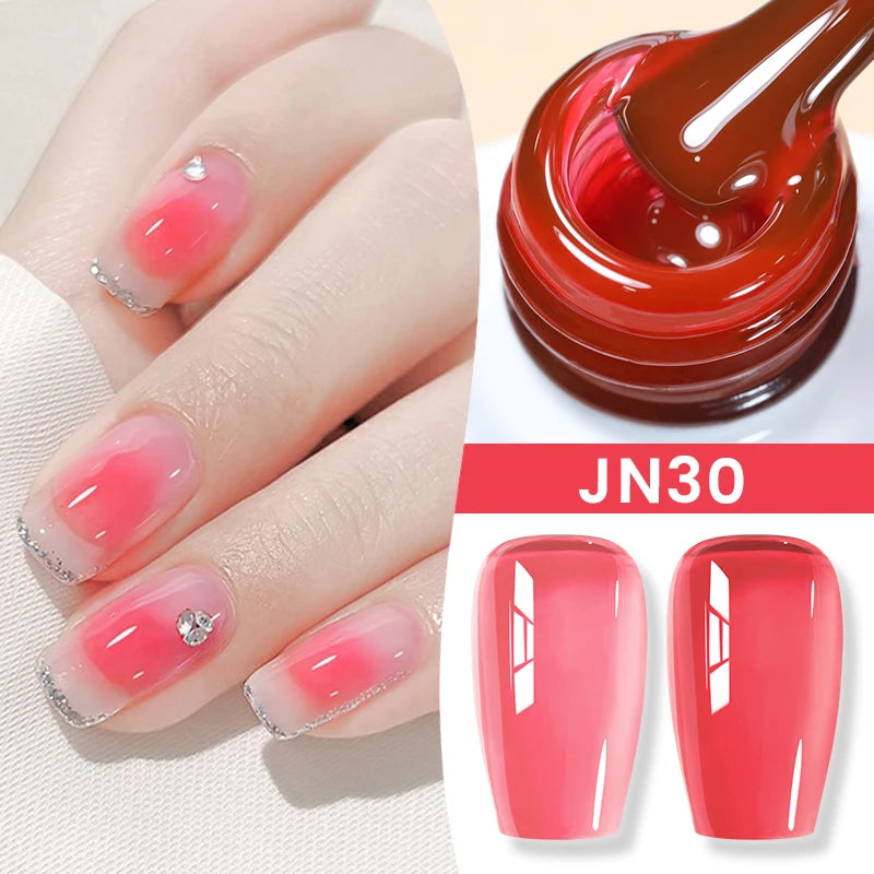 BORN PRETTY 10ml Flow Light White Cat Magnetic Gel Nail Polish Ultra Shine Soak Off UV Gel Mirror Glass Bead Gel Nail Art