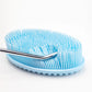 Exfoliating Sponge Dead Body Scrubber Skin Head Washing Brush Comb Silicone Bristle Bath Brush Scalp Massager Bath Tool Hygienic