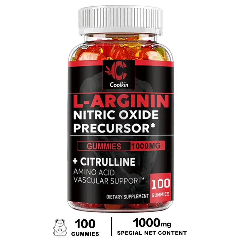 L-Arginine Supplement - Supports Vascular and Heart Health, Boosts Energy, Promotes Muscle Growth and Improves Endurance