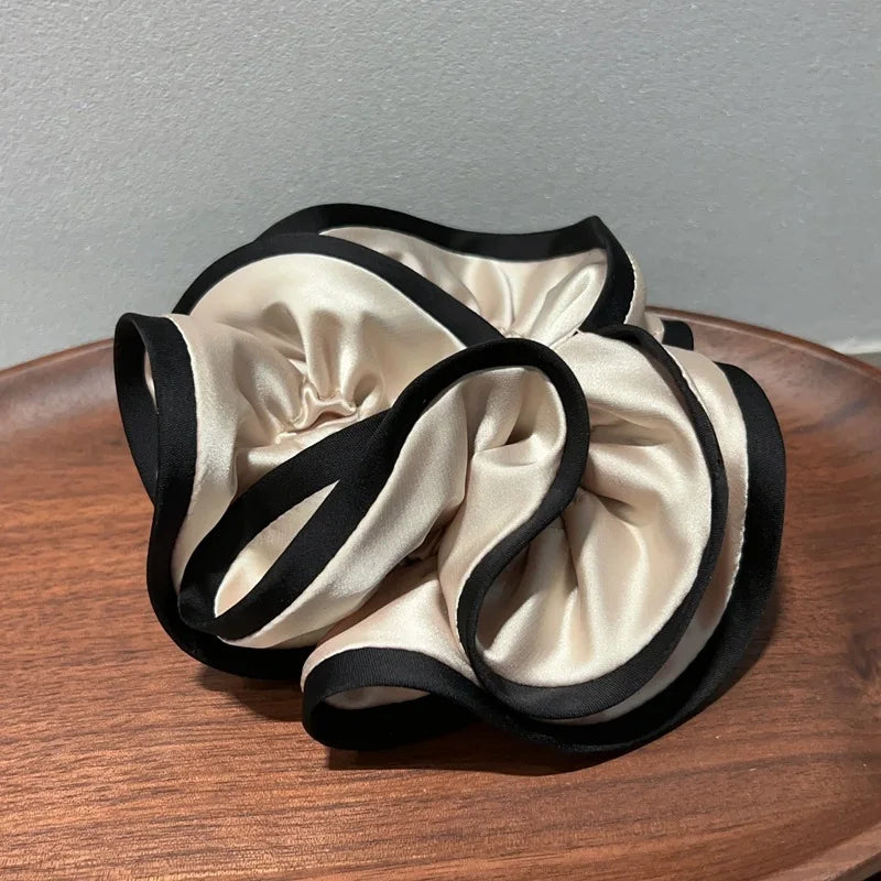 Scrunchies for Hair New Fashion Luxury Satin Silk Hair Loop Bud Shaped HairTies Hair Scrunch for Girls  Headwear