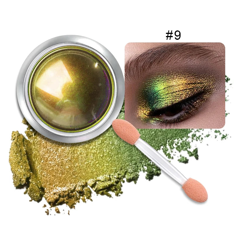 High-Pigmented MultiChrome Eyeshadow Powder MultiChrome Shifting Pigments Duochrome Chameleon Eyeshadow Infinite Chrome Powder