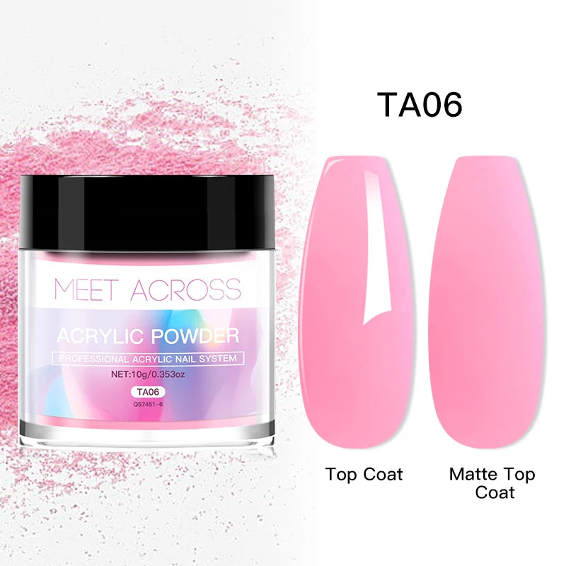 MEET ACROSS 40ml Acrylic Liquid Monomer For Nails Nail Art Carving Extension For Acrylic Powder Acrylic Crystal Liquid Manicure