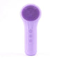 Silicone Face Scrubber Electric Facial Cleansing Brush with Heating Vibration Waterproof Face Wash Brush with 5 Speed Adjustable