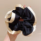 Scrunchies for Hair New Fashion Luxury Satin Silk Hair Loop Bud Shaped HairTies Hair Scrunch for Girls  Headwear