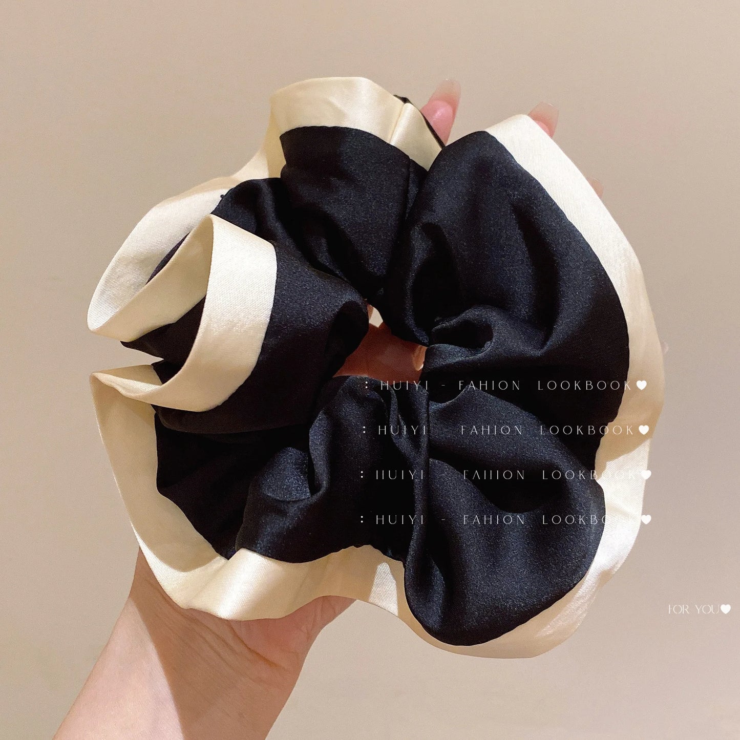 Scrunchies for Hair New Fashion Luxury Satin Silk Hair Loop Bud Shaped HairTies Hair Scrunch for Girls  Headwear