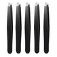 CNK  Wholesale  Stainless Steel Black Eyebrow Tweezer with Slant and Flat Point Beauty Tools for Eyebrows & Ingrown Hair Removal