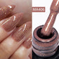 MEET ACROSS 7ml Rubber Base Gel Glitter Nude Pink White 2 In 1 Gel Nail Polish Nail Art Varnish For Nails Winter Autumn Manicure