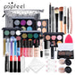 POPFEEL All-in-One Makeup Kit Gift Set with Eyeshadow Palette Foundation Lip Gloss Blush Brushes Eyeliner and More Beauty Gifts