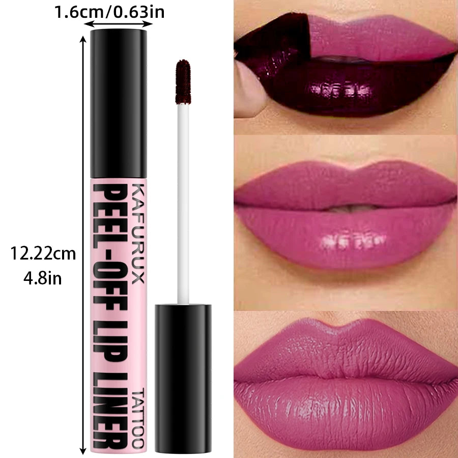 7-Color Peel-Off Lip Stain – Long-Lasting Waterproof Pink Lip Tint, Transfer Proof, Natural Makeup Lip Gloss