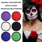 30G Professional Face And Body Paint,Safe,Single Color for Halloween And Christmas Makeup,Water Activated Face & Body Paint