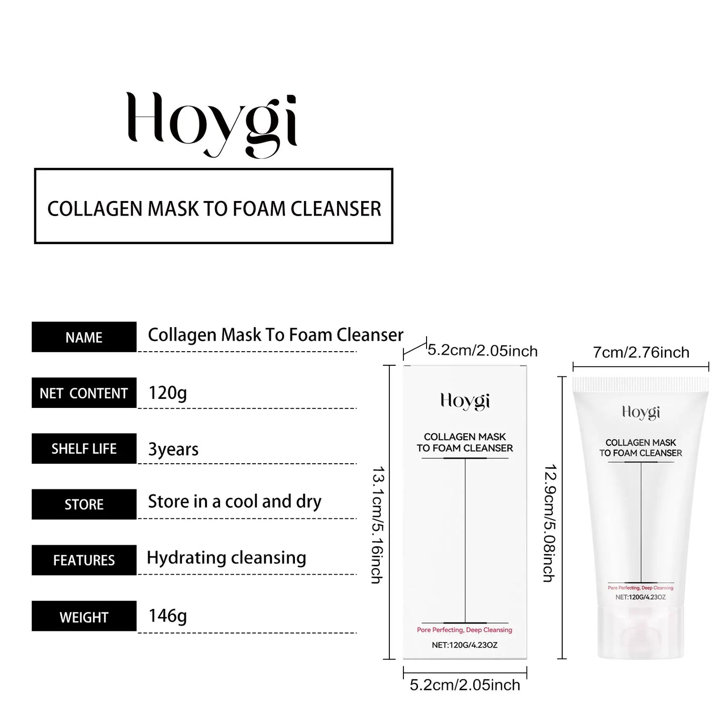 Multi-Option Facial Cleanser Oil Control Brightening Skin Cleansing Moisturizing Blackhead Remove Skincare Face Wash Foam Face