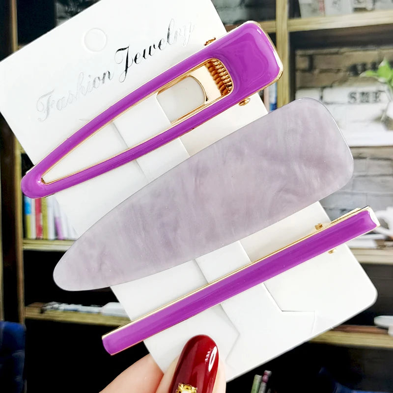 2/3pcs Hair Clip Set Acetate Hairpin Women Hair Accessories Jewelry Korean Femme Barrettes Hairgrip For Woman Girls Headwear