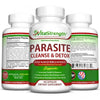 Intestinal Detox with Black Walnut, Wormwood & More - Eliminates Parasites & Other Intestinal Worms, 60 Capsules
