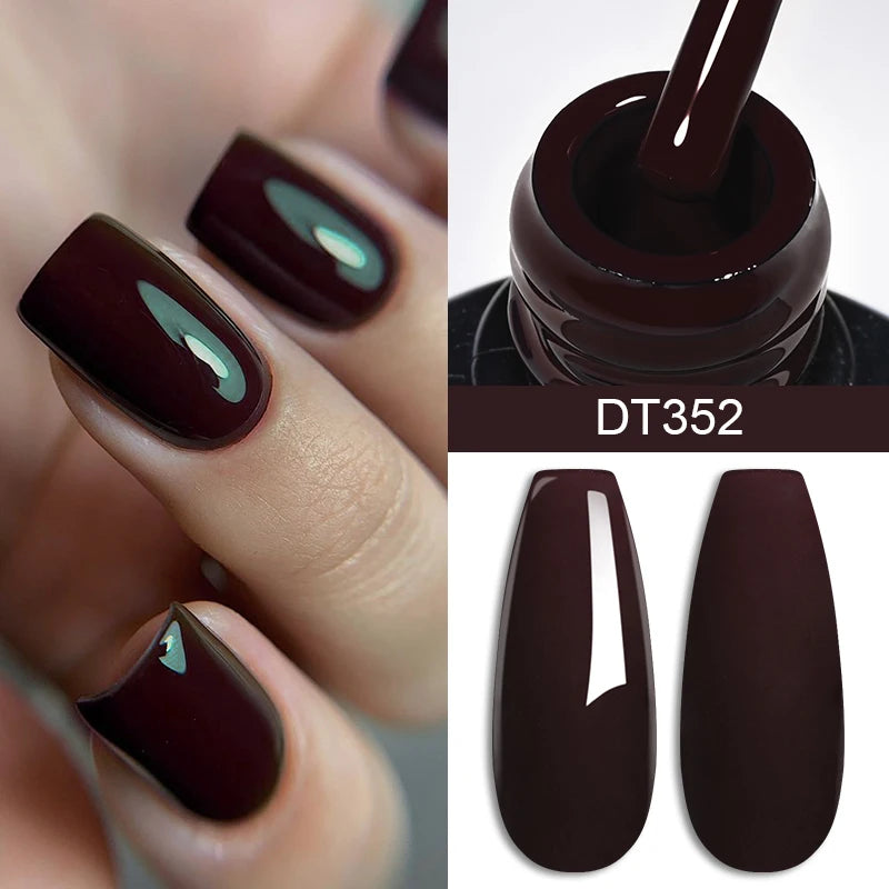 MEET ACROSS 7ml Eggshell Thermal Gel Nail Polish Temperature Changing Gradient Nail Art Varnish Winter Soak Off Gel For Nails