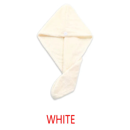 Hair Towel Wrap Fast Dry Hair Towel Super Absorbent Microfiber Coral Velvet Hair Drying Towel Quick Dry Hair Turban