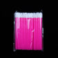 50 Pcs Disposable Lip Brush Makeup Tools Hollow Lip Wands Nylon Lip Gloss Stick Applicator Lipstick Wands Set Cosmetic Tools
