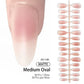 30Pcs Matte Nude Fake Nail Fashion Press on Quick Extension Wearable False Nails Simple Full Cover Nail Tips Manicure Nail Art