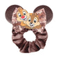 Disney Mouse Ears Velvet Scrunchies Hairband Women Elastic Ponytail Holder Girls Sequin Bow 2023 Kids Party DIY Hair Accessories