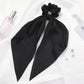 2023 Fashion Print Chiffon Long Ribbon Scrunchies Women Girls Ponytail Scarf Elastic Hair Bands Ties Hair Accessories Wholesale