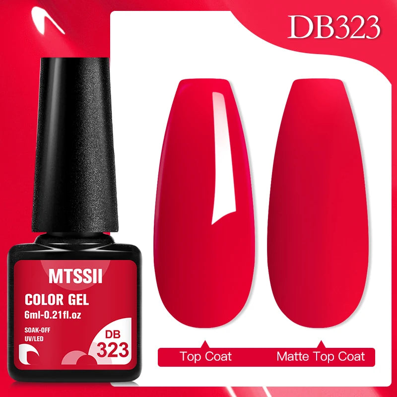 Mtssii 7ml Glitter Rubber Base Gel Polish Gold Sequins Pink White Base Gel Top Coat Soak Off UV LED Nail Art Varnish Manicure