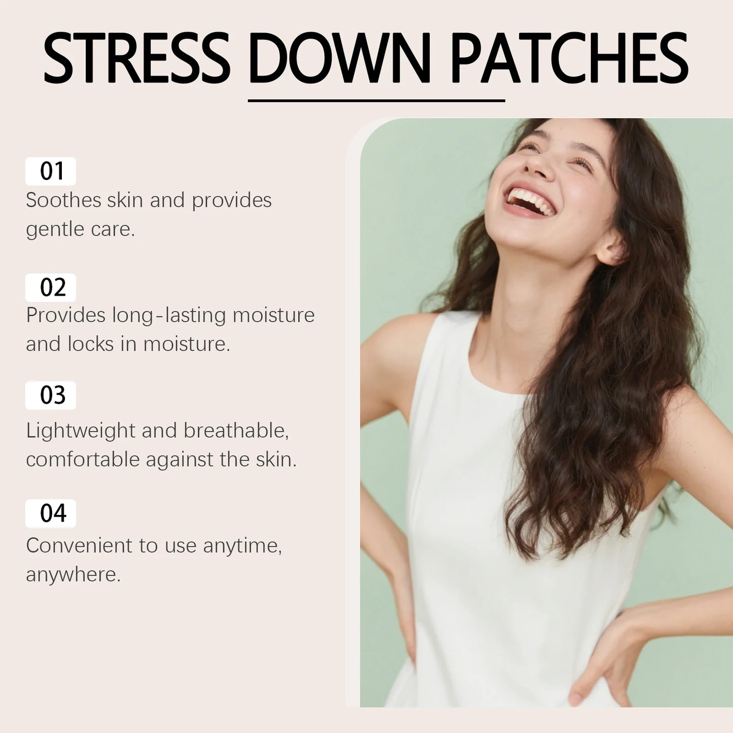 30pcs Pink Body Care Patches Gentle Formula Comfortable for Daily Use Suitable for Men And Women