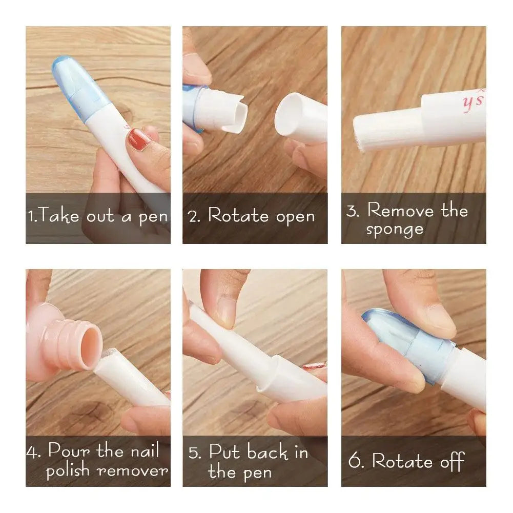  Gentle Alcohol-Free Nail Polish Remover Pen Press On Nails Remover Gel Off Quick Remove False Nails for corrector wrong nail