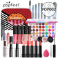 POPFEEL All-in-One Makeup Kit Gift Set with Eyeshadow Palette Foundation Lip Gloss Blush Brushes Eyeliner and More Beauty Gifts