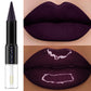 1PC Waterproof 2 In 1 Double Head Lipstick Lip Coat Set  Long Lasting Coat 24HR Makeup Gifts Lip Tint Plumper Lip Oil Lip Glaze