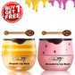 2 Pack Bee Balm Lip Balm, Exfoliating & Hydrating & Prevention Dry and Cracked Lip Scrubs Lip Sleeping Mask Reduces Lip Lines