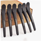 12pcs Hairdressing Hair Clip Salon Professional Women's Braided Tools Black Plastic Hairpin Clamps Claw Section Alligator Clips